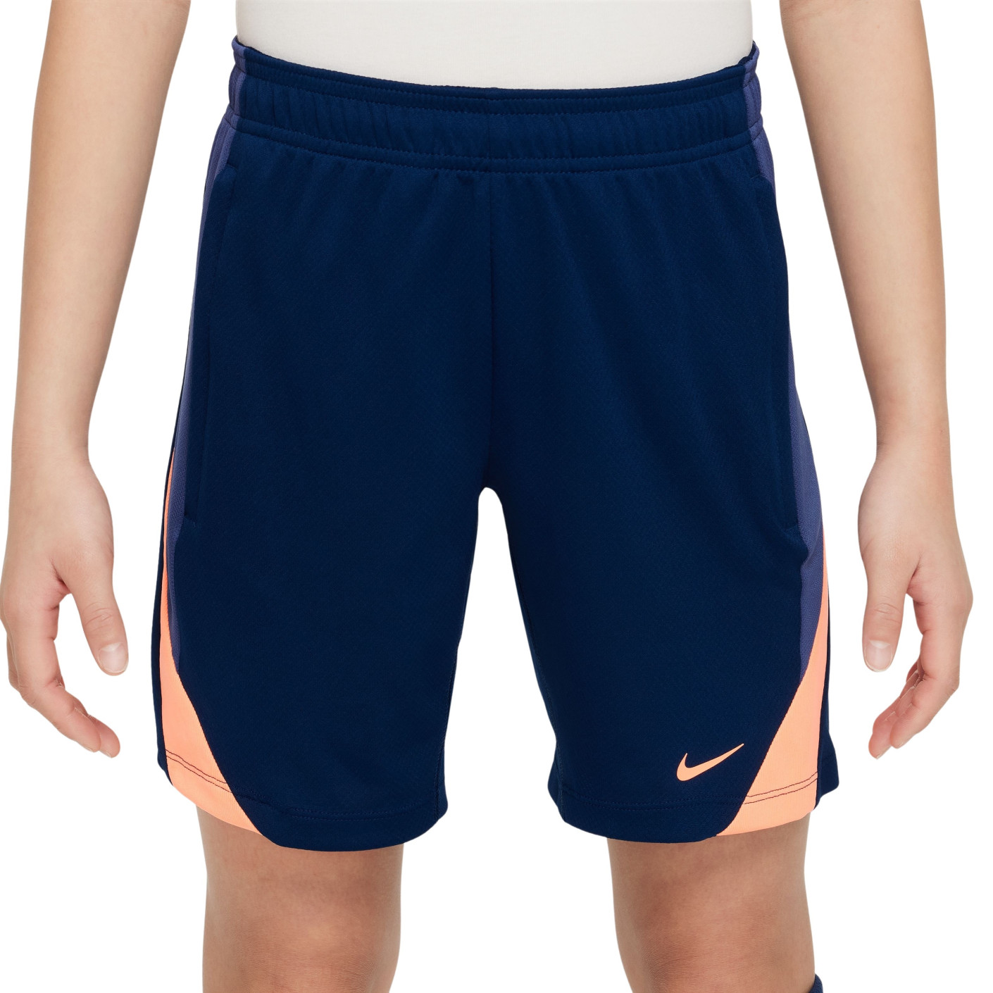 Nike Strike Short d'Entraînement Enfants Bleu Foncé Orange