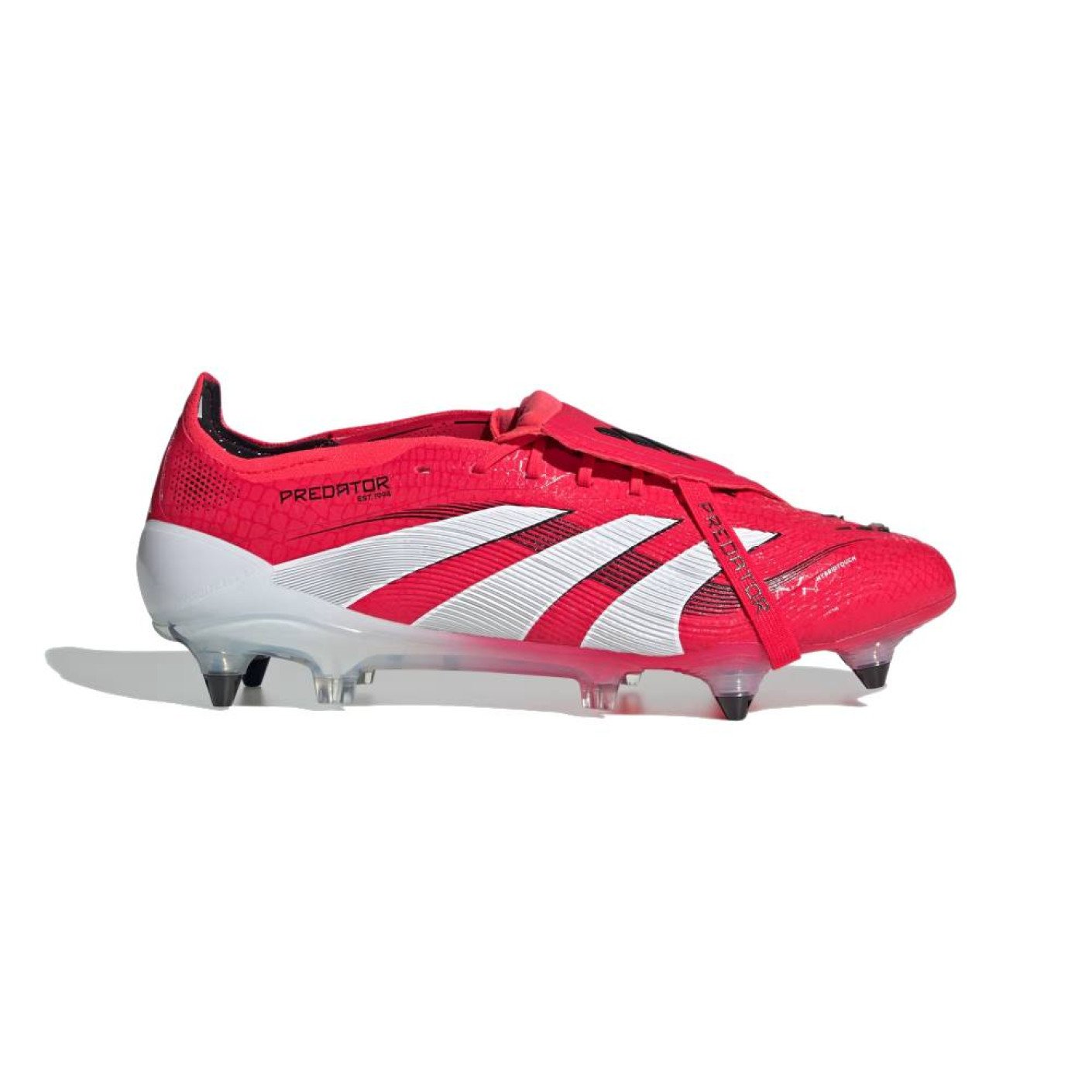 adidas Predator Elite FT Crampons Vissés Chaussures de Foot (SG) Rouge Blanc Noir