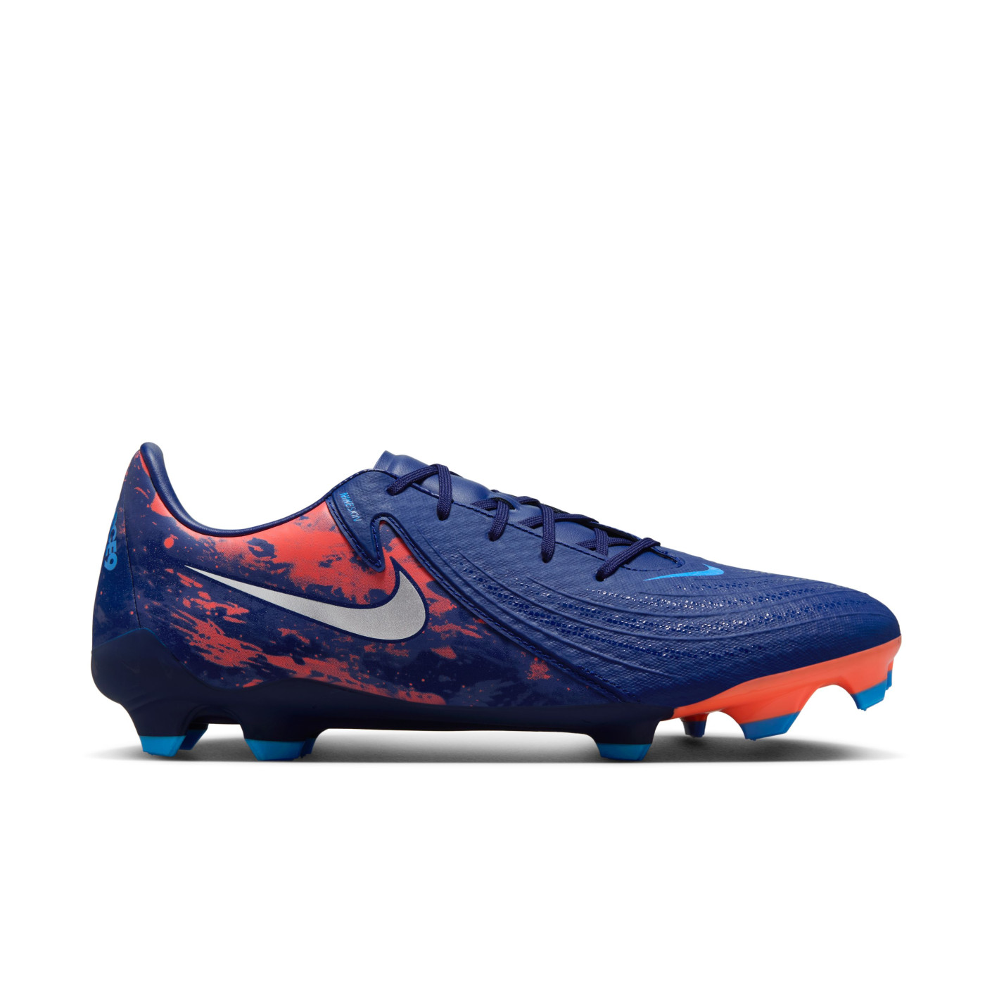 Nike Phantom GX II Haaland Academy Gazon Naturel Gazon Artificiel (MG) Bleu Foncé Orange Argenté