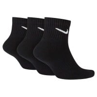 Nike Everyday Cushioned Sportsokken Halfhoog 3 Pack Zwart