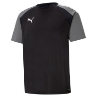 PUMA teamPACER Maillot de Foot Noir Gris Blanc