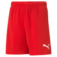 PUMA teamRISE Short Football Enfants Rouge Blanc