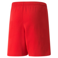 PUMA teamRISE Short Football Enfants Rouge Blanc