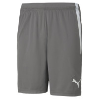 PUMA teamLIGA Short Football Gris Blanc