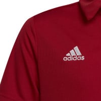 adidas Entrada 22 Polo Enfants Rouge Blanc