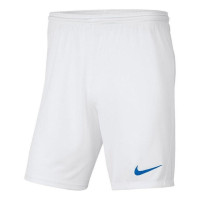 Nike Park III Voetbalbroekje Kids Wit Blauw