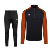 Robey Performance Half-Zip Trainingspak Kids Zwart Oranje