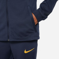 Nike Portugal Strike Full-Zip Hooded Trainingspak 2022-2024 Kids Donkerblauw Goud