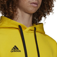 adidas Entrada 22 Sweat Sweat à Capuche Jaune Noir