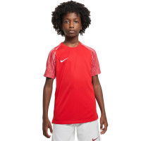 Chemise d'entraînement Nike Dri-Fit Academy pour enfants, rouge et blanc