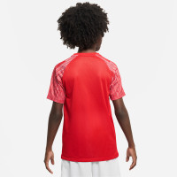 Chemise d'entraînement Nike Dri-Fit Academy pour enfants, rouge et blanc