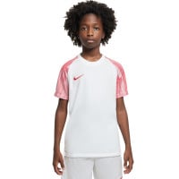 Chemise d'entraînement Nike Dri-Fit Academy pour enfants, blanc et rouge