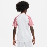 Chemise d'entraînement Nike Dri-Fit Academy pour enfants, blanc et rouge