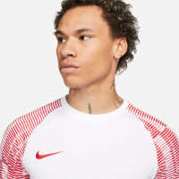 Maillot d'entraînement Nike Dri-Fit Academy blanc rouge