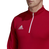 adidas Entrada 22 Haut d'Entraînement 1/4-Zip Rouge Blanc