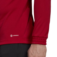 adidas Entrada 22 Haut d'Entraînement 1/4-Zip Rouge Blanc