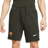 Nike FC Barcelone Tech Fleece Short 2023-2024 Vert Foncé Blanc