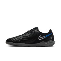 Nike Tiempo Legend 10 Club Chaussures de Foot en Salle (IN) Noir Bleu