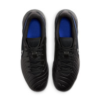 Nike Tiempo Legend 10 Club Chaussures de Foot en Salle (IN) Noir Bleu