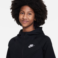 Nike Sportswear Poly Survêtement à Capuche Full-Zip Enfants Noir Blanc