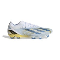 adidas X Crazyfast Messi.1 Gras Voetbalschoenen (FG) Wit Blauw Goud