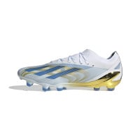 adidas X Crazyfast Messi.1 Gras Voetbalschoenen (FG) Wit Blauw Goud