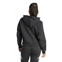 adidas Tiro 24 Hoodie Dames Zwart Wit