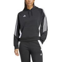 adidas Tiro 24 Hoodie Dames Zwart Wit