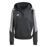 adidas Tiro 24 Hoodie Dames Zwart Wit