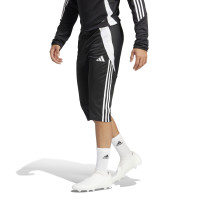 Pantalon d'entraînement adidas Tiro 24 3/4 noir et blanc