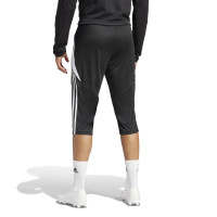 Pantalon d'entraînement adidas Tiro 24 3/4 noir et blanc