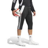 Pantalon d'entraînement adidas Tiro 24 3/4 noir et blanc