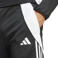 Pantalon d'entraînement adidas Tiro 24 3/4 noir et blanc