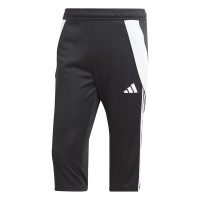 Pantalon d'entraînement adidas Tiro 24 3/4 noir et blanc