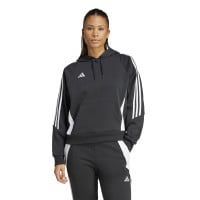 adidas Tiro 24 Hoodie Dames Zwart Wit