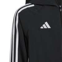 Coupe-vent adidas Tiro 24 pour enfants, noir et blanc