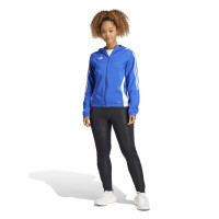 adidas Tiro 24 Windbreaker Dames Blauw Wit