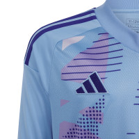 adidas Tiro 24 Competition Maillot de Gardien de But Manches Longues Enfants Bleu Clair Bleu Mauve