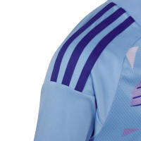 adidas Tiro 24 Competition Maillot de Gardien de But Manches Longues Enfants Bleu Clair Bleu Mauve