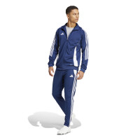 adidas Tiro 24 Veste d'Entraînement Bleu Foncé Blanc