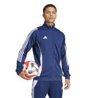 adidas Tiro 24 Veste d'Entraînement Bleu Foncé Blanc