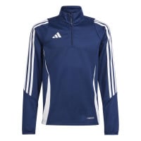 adidas Tiro 24 Trainingspak 1/4-Zip Kids Donkerblauw Wit