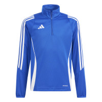 adidas Tiro 24 Trainingspak 1/4-Zip Kids Blauw Donkerblauw Wit