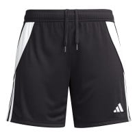 Short de football adidas Tiro 24 pour femme, noir et blanc