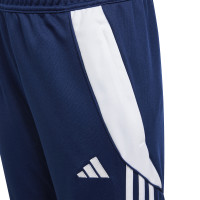 Pantalon d'entraînement adidas Tiro 24 pour enfants, bleu foncé, blanc