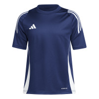 Kit d'entraînement adidas Tiro 24 pour enfants bleu foncé blanc