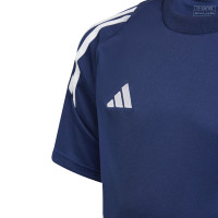 Kit d'entraînement adidas Tiro 24 pour enfants bleu foncé blanc