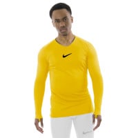 Nike Dri-FIT Park Sous-Maillot Manches Longues Jaune Noir