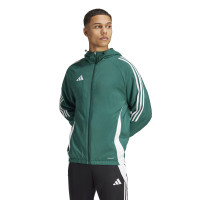 adidas Tiro 24 Coupe-Vent Vert Foncé Blanc