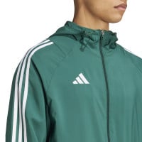 adidas Tiro 24 Coupe-Vent Vert Foncé Blanc